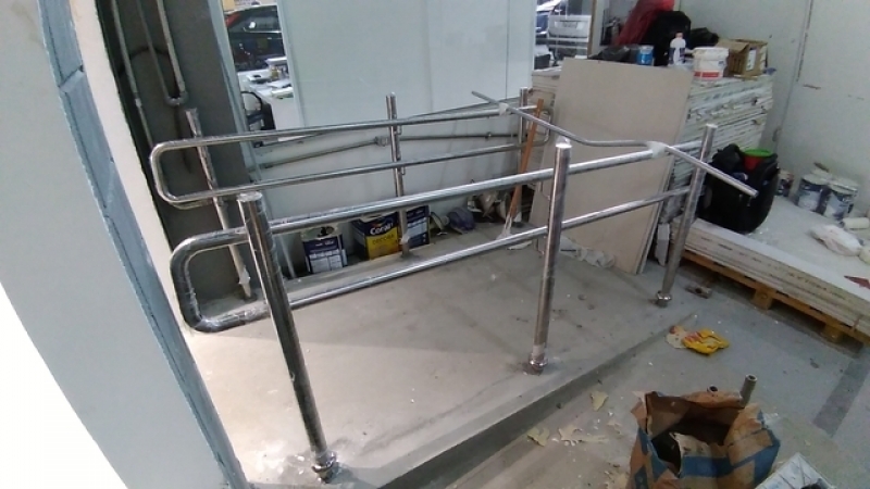 Corrimão com Aço Inox Zona Leste - Corrimão Aço Escovado Corrimão com Aço Inox Zona Leste - Corrimão Aço Escovado