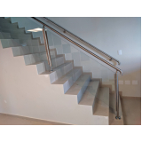 corrimão de escada de inox valor Santa Isabel