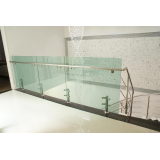 corrimão de inox com vidro valor Vila Dalila