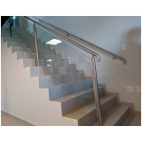 corrimão de inox com vidro Itaquera