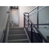 escadas metálicas viga central Mooca